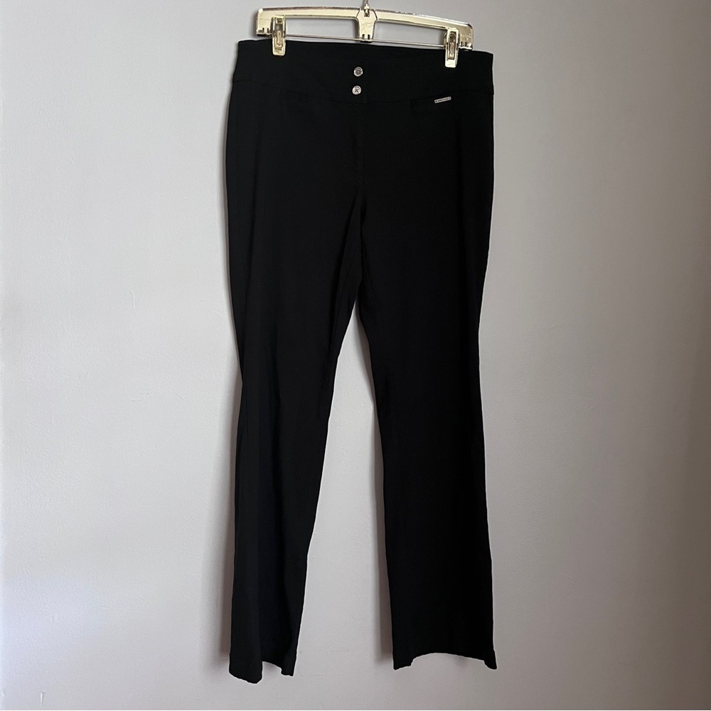 Anne Klein Classic Black Stretch Pants Size 12 EUC